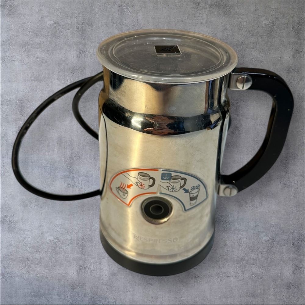 Nespresso Aeroccino Plus Milk Frother Model 3192‎ Hot & Cold Tested Works